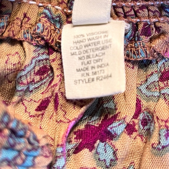 Anthropologie - Rags / Floral Boho Off Shoulder Bell Sleeve Jumpsuit NWT - Picture 8 of 15